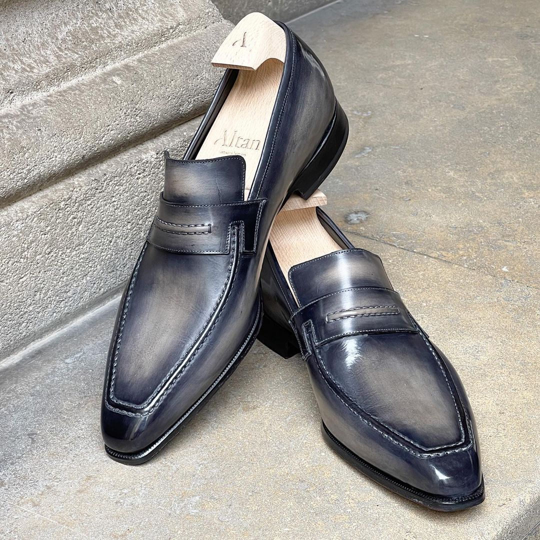 French Grey Lincoln Loafer