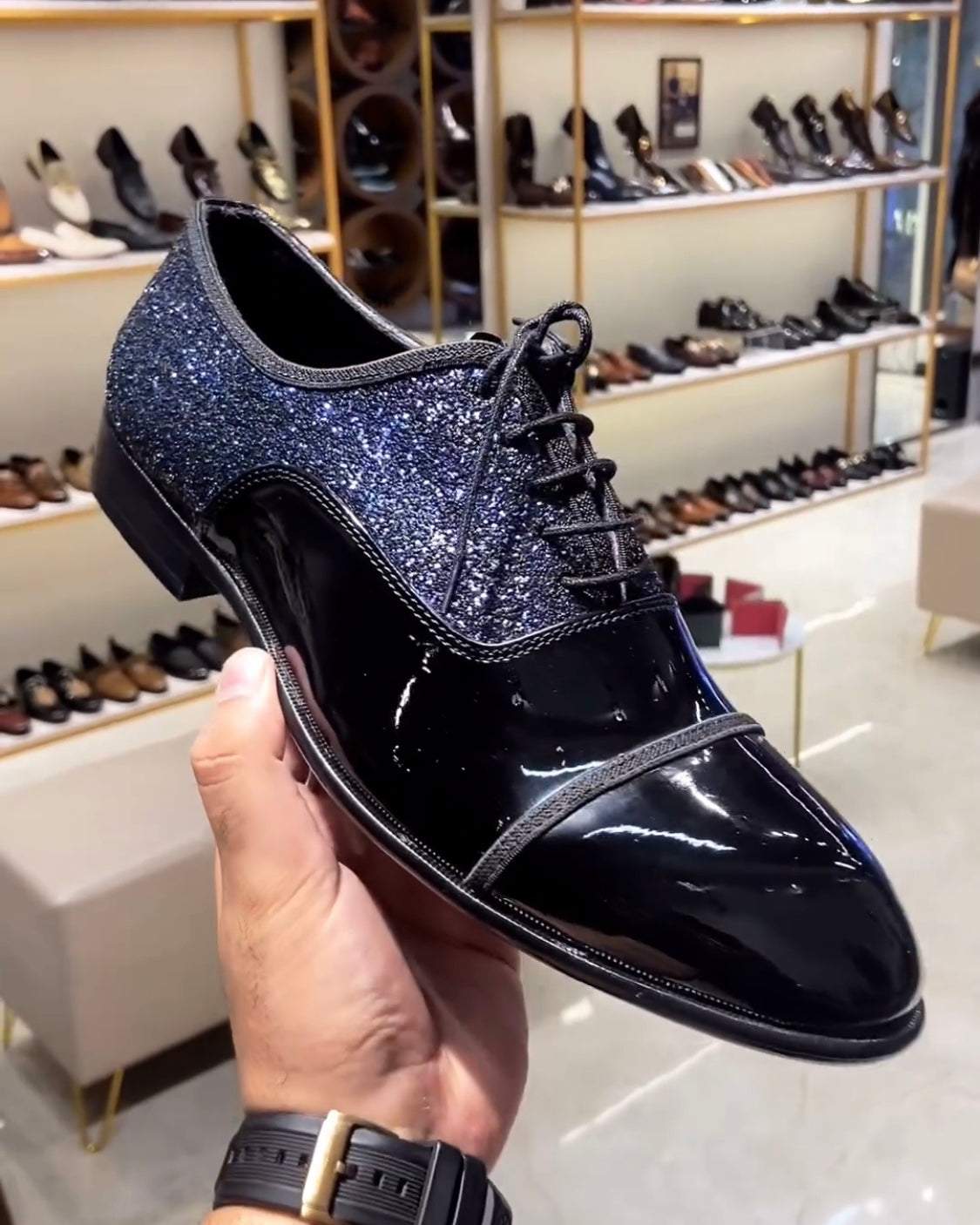 Luxe Tuxedo Cap Toe Oxfords