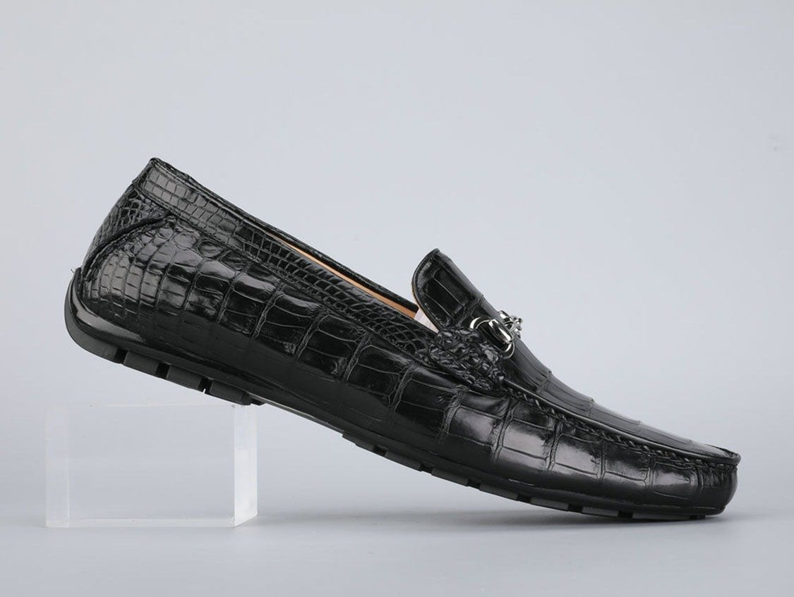 Men's Shoes Genuine Crocodile Alligator Skin Leather Handmade