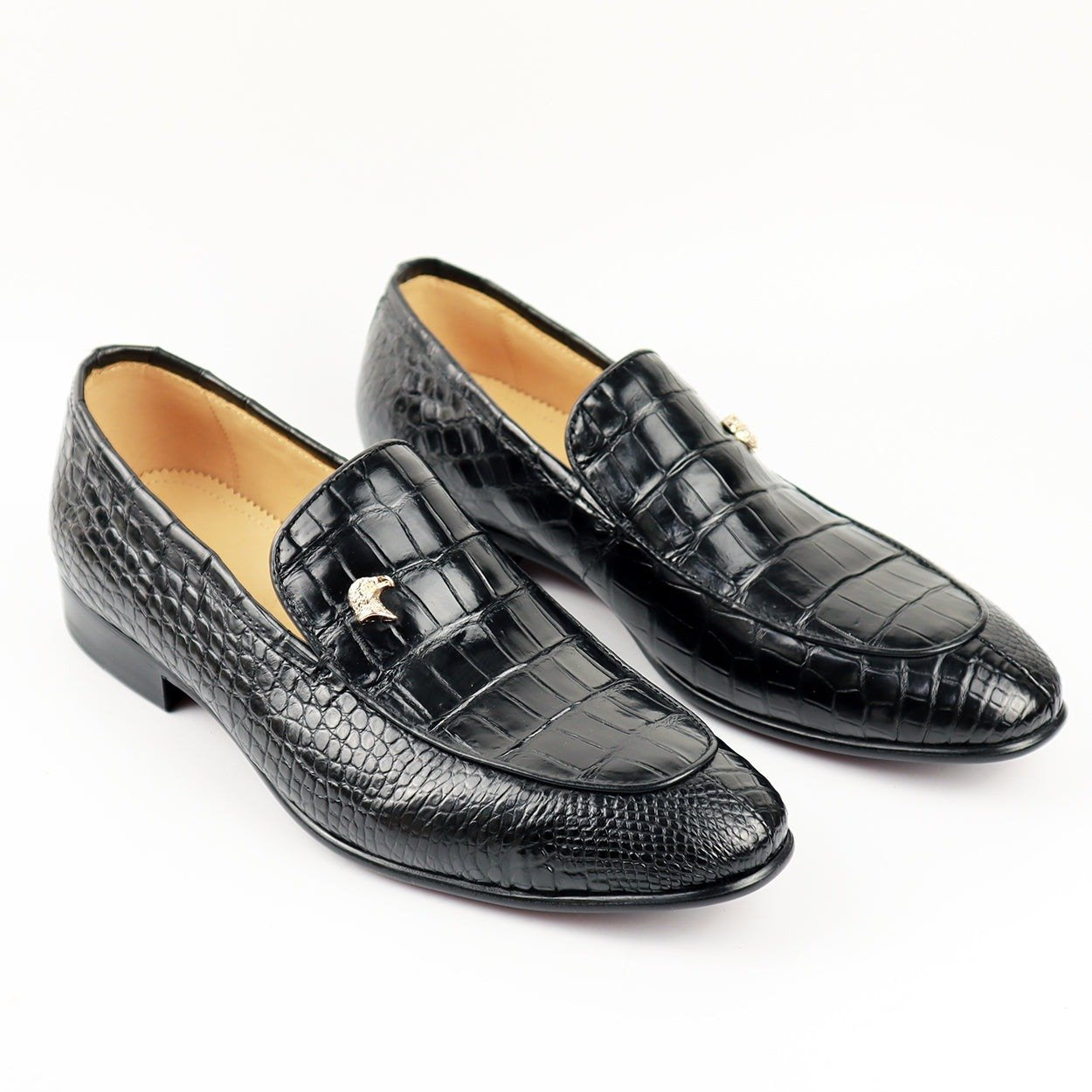Men's Shoes Genuine Crocodile Alligator Skin Leather Handmade