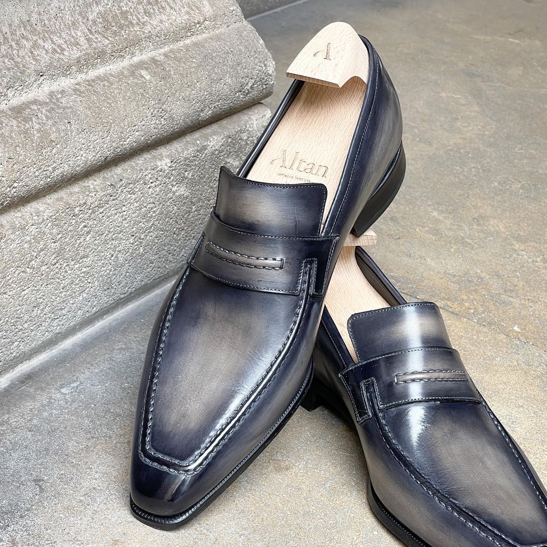 French Grey Lincoln Loafer