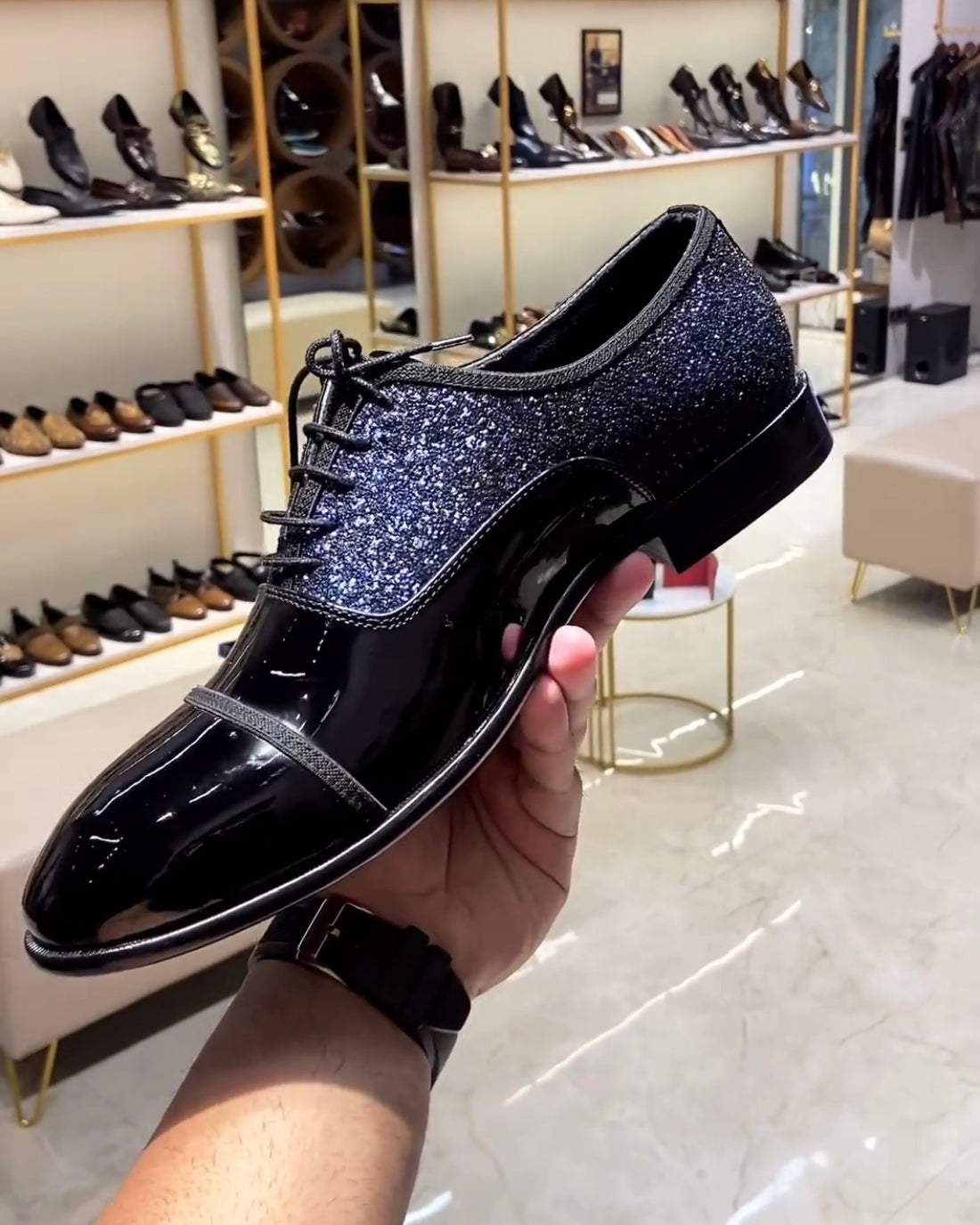 Luxe Tuxedo Cap Toe Oxfords