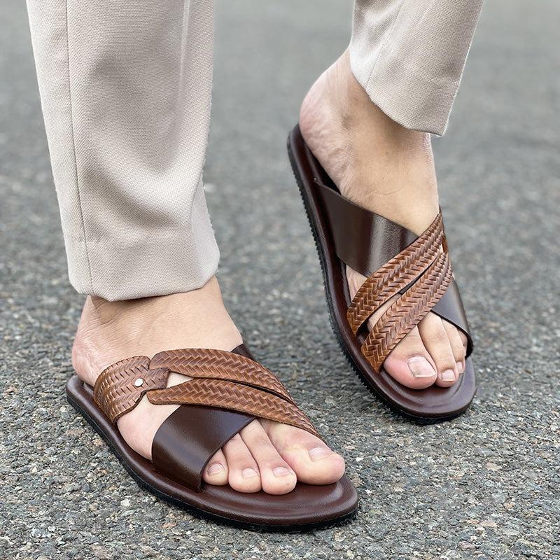 Degora Pure Leather Handmade Chappal Sandals