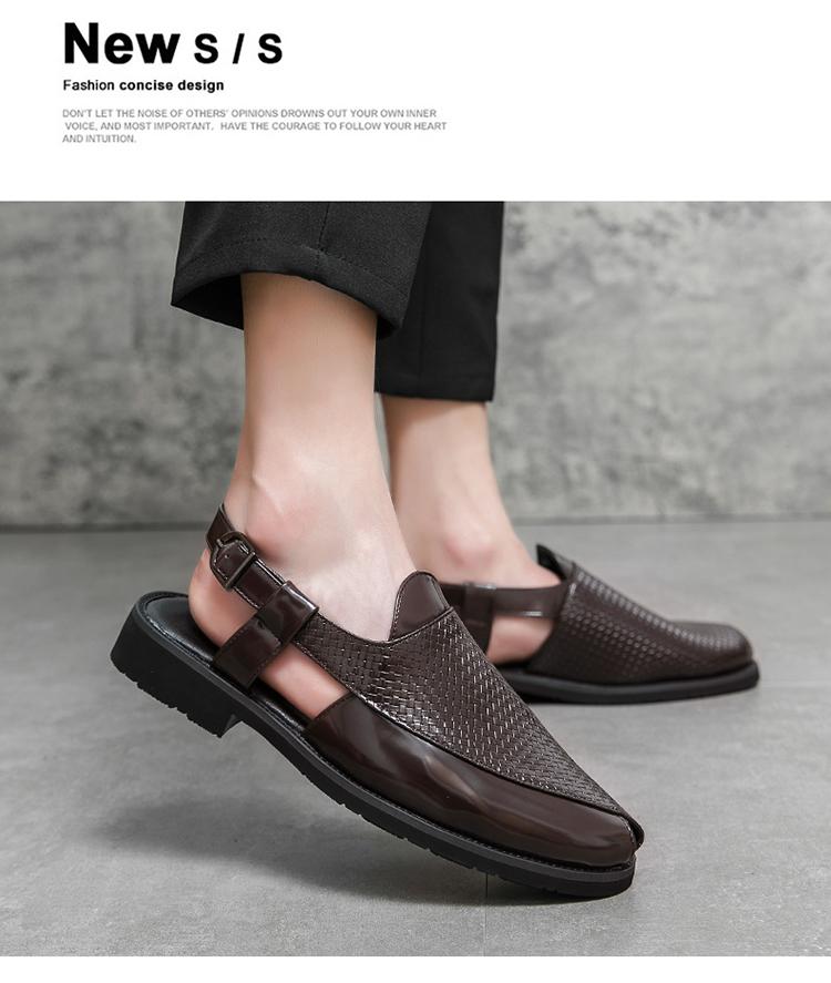 Breathable openwork business casual shoes