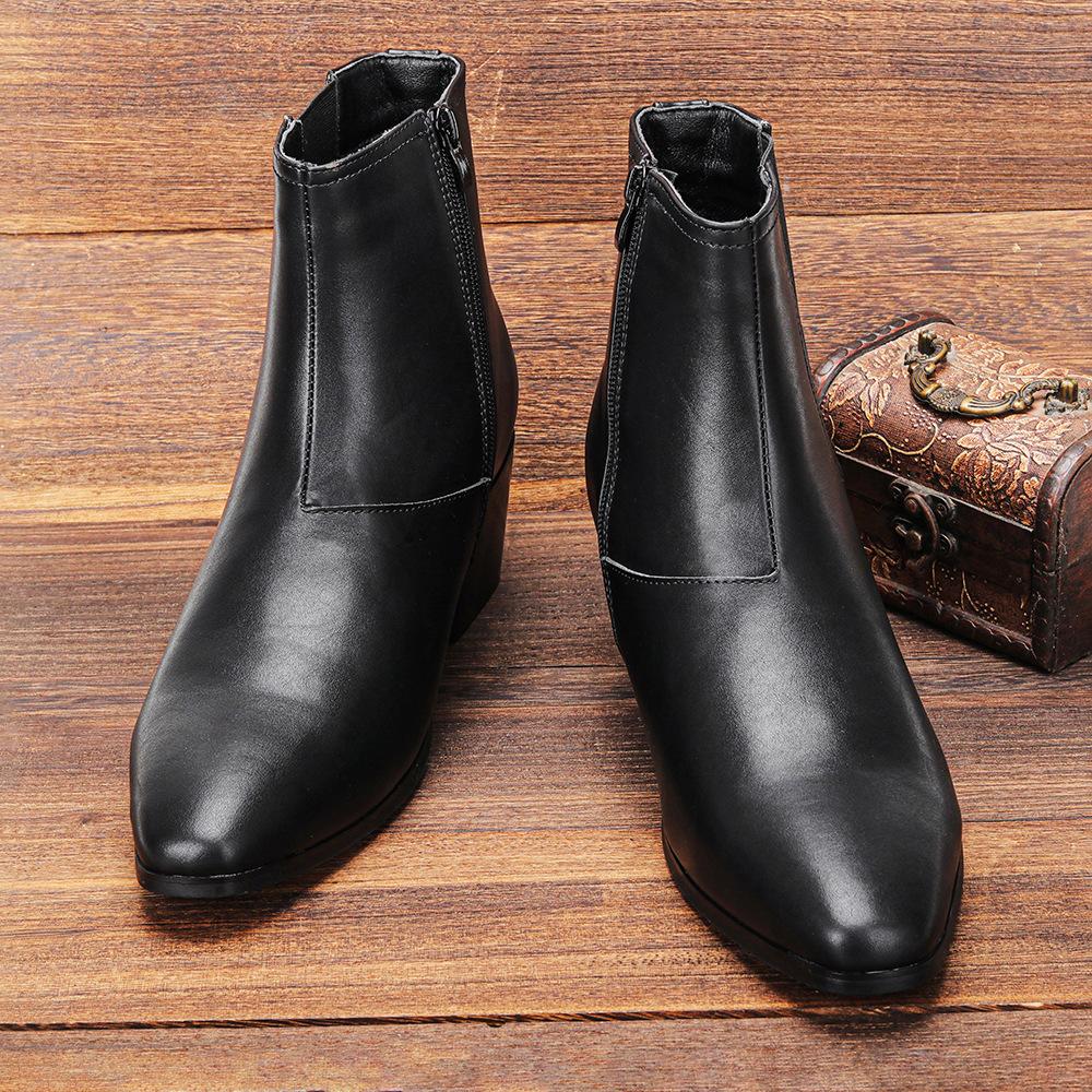 Men's Height Increasing Shoes Chelsea Ankle Boots