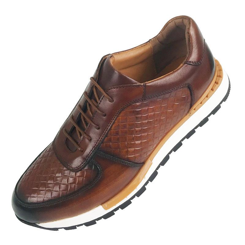 Braided Cowhide Business Shoes