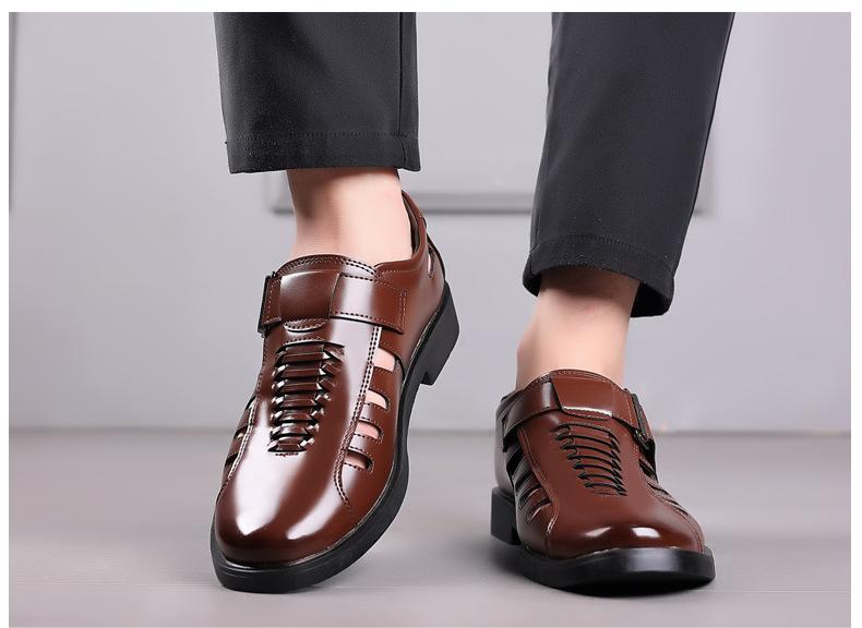 Casual Business Hollowed Out Leather Shoes