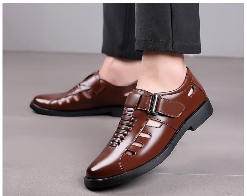 Casual Business Hollowed Out Leather Shoes