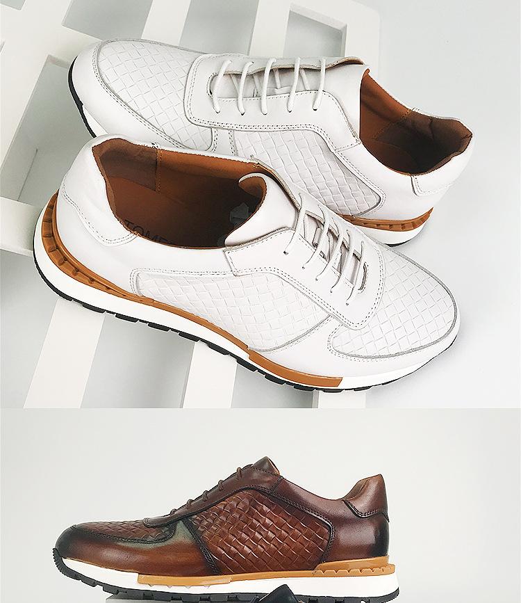 Braided Cowhide Business Shoes