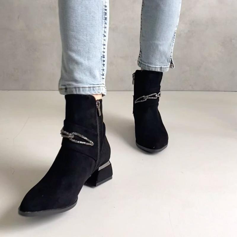 Women's Stylish Short Heeled Boots