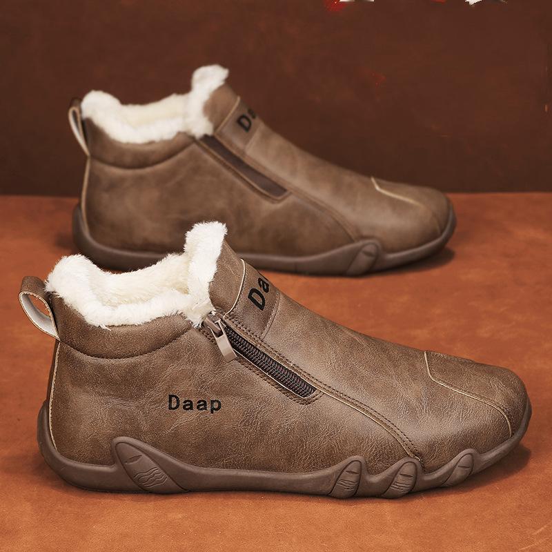 Men's Padded Leather Cowboy Boots